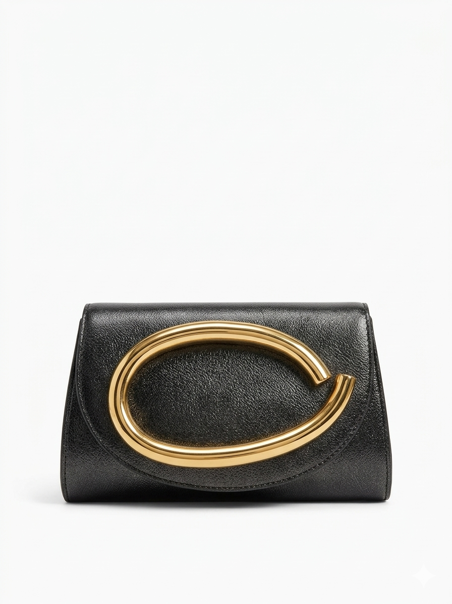 Bolsa Clutch Dourada Luxo Festa