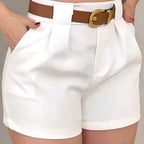 Short Alfaiataria Cintura Alta com Cinto