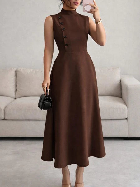 Vestido Midi Elegante Alfaiataria